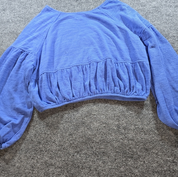 Aeire blue Crop sweater Sz XS - Picture 6 of 7